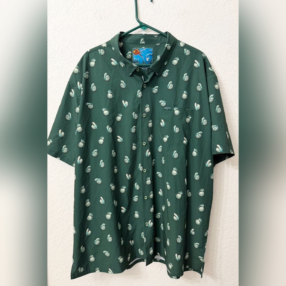 Retro Rifle - Golfnade Button Down Shirt - 3XL
